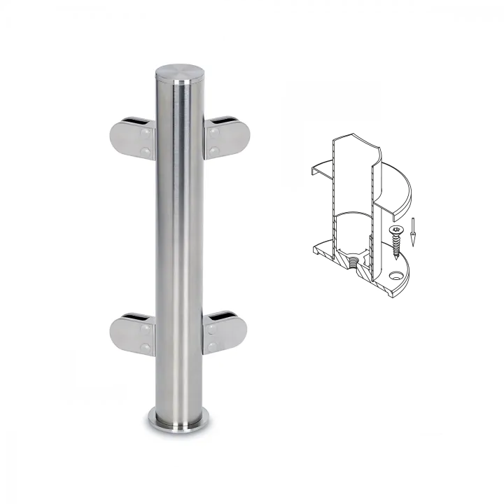 Buffet display case 3A. 90° upright stainless steel coating