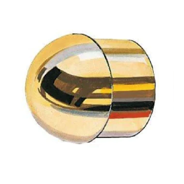 Buisdop halfrond Messing massief 16mm, 25mm, 40mm en 50.8mm