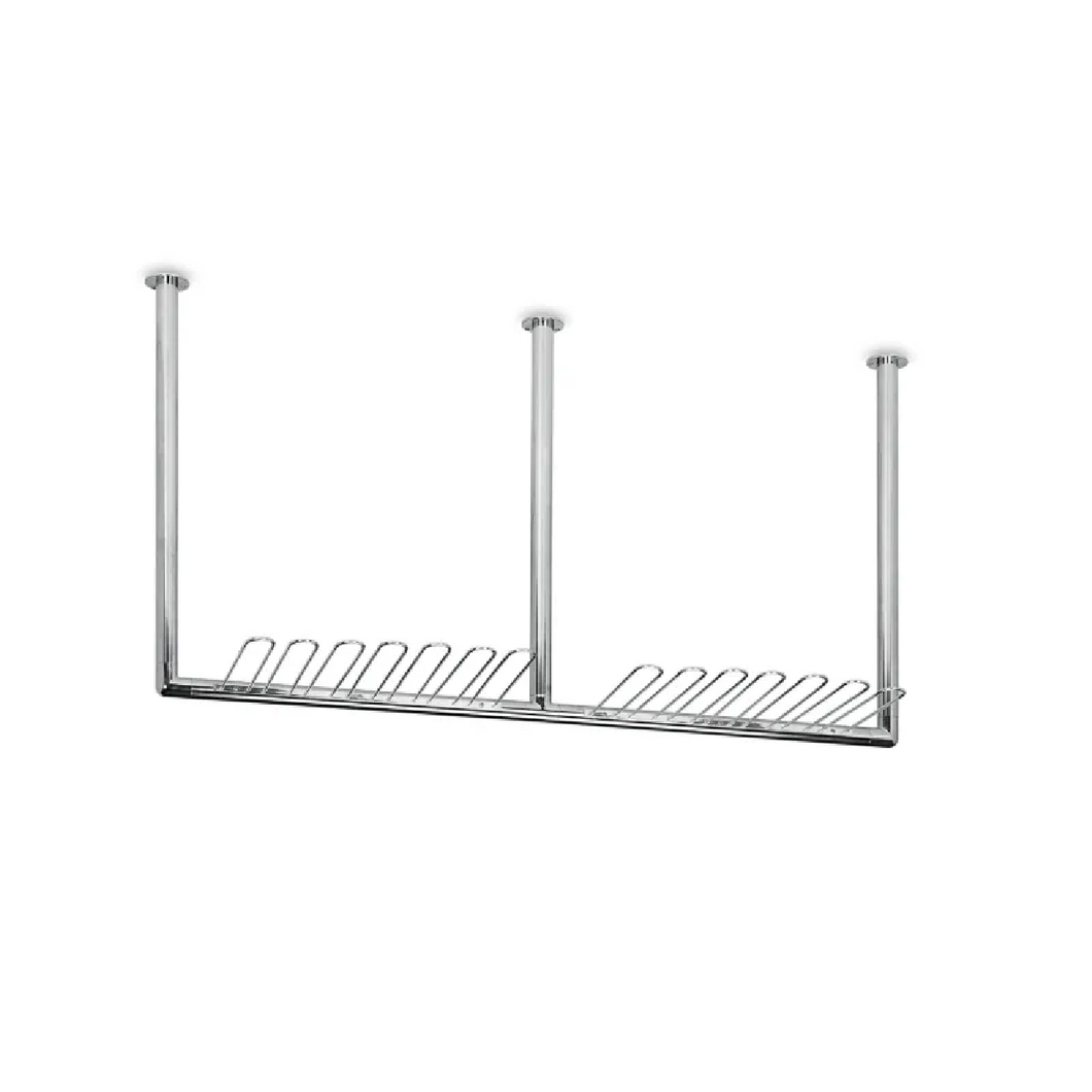 Flaschenregal 142,5 cm Chrombeschichtung 25 mmØ