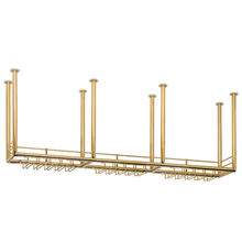 Flaschenregal 225cm Messingbeschichtung 25 mmØ