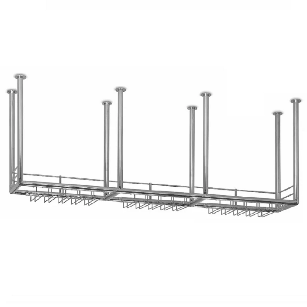 Flaschenregal 225cm Edelstahlbeschichtung 25 mmØ