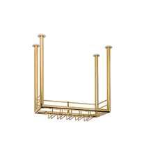 Flaschenregal 75cm Messingbeschichtung 25 mmØ