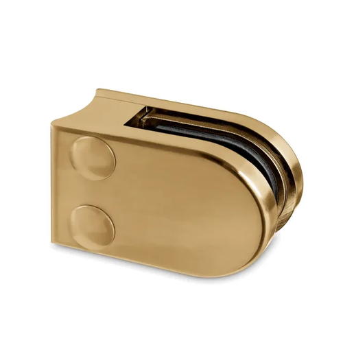GLASS CLAMP BRASS COATING PIPE MOUNTING 27X40 MM