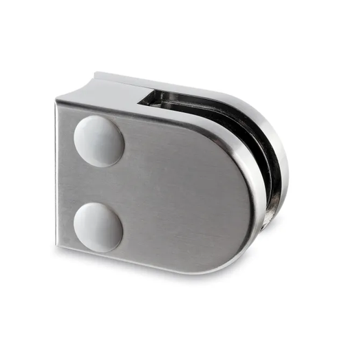 GLASS CLAMP STAINLESS STEEL COATING. PIPE MOUNTING 40X50 MM