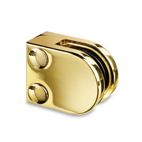 Glass clamp Brass coating, Wall mounting 40X50mm