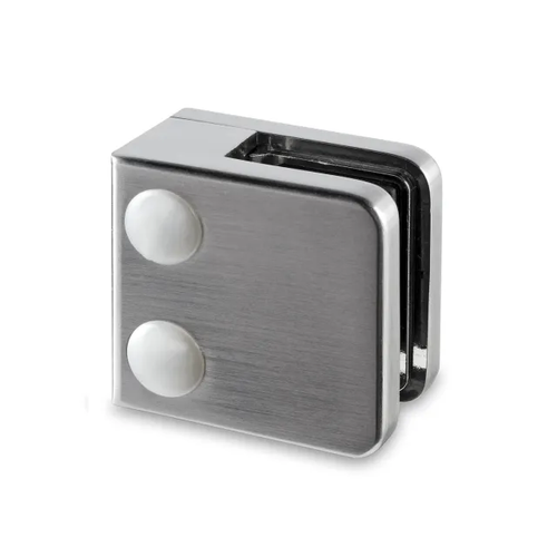 Glass clamp stainless steel coating, wall mounting 30X30mm