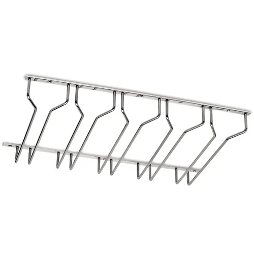 Glazenhouder set 5 rijen, Chroom 450mml