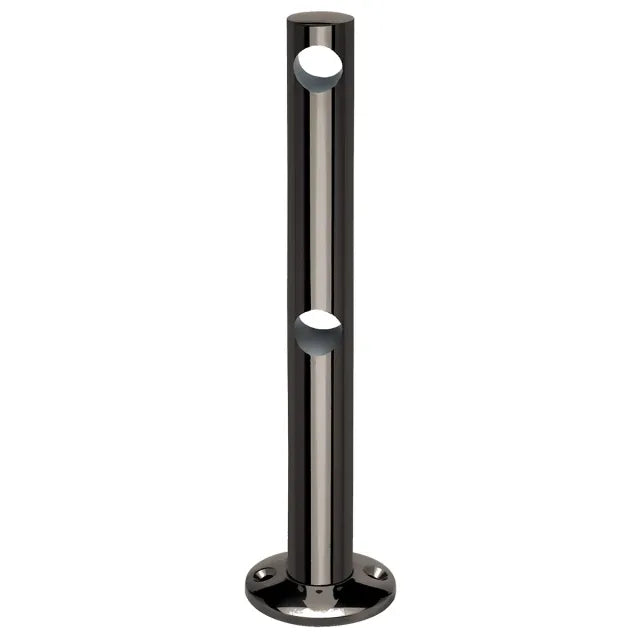 Mittlere Stütze, hohes Modell, 10 mm ø, Edelstahlbeschichtung