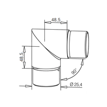 CONNECTOR B - Solid brass 25mm and 40mm