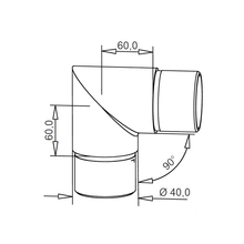 CONNECTOR B - Solid brass 25mm and 40mm