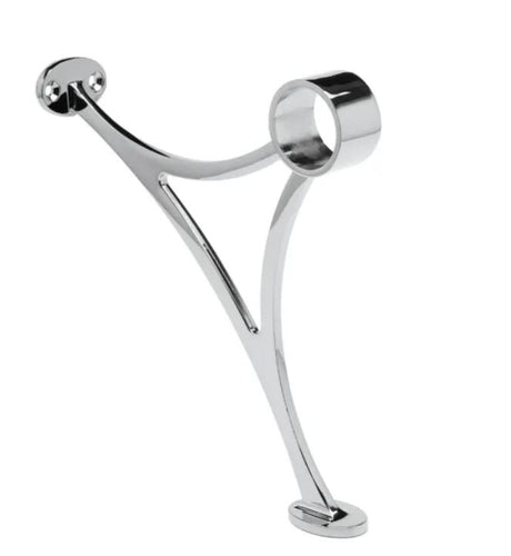 Voetsteun chroom coating Art. 7B - 38mm