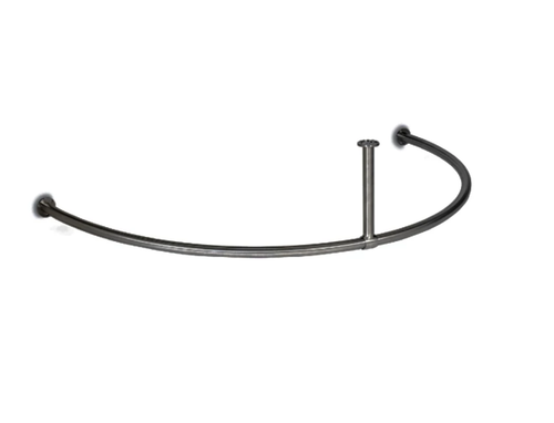 Draft curtain rod 25 mm anthracite