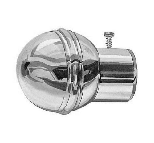 button fits over tube art.16. Chrome - 25mm. 40mm