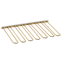 Glass holder set wall, Brushed brass coating