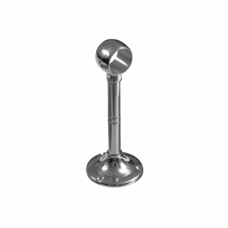 Gordijnroedehouder dicht RVS art.11A - 25mm in 3 hoogtes