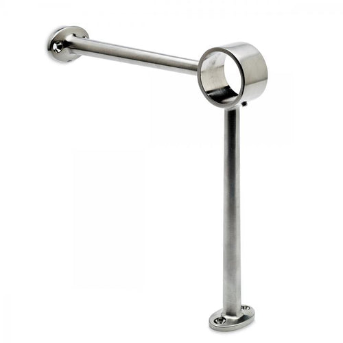 Hoeksteunen/voetsteun art. 14B RVS coating 38mm. 50.8mm