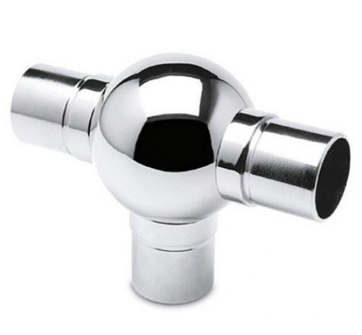Koppelstuk C - T-stuk Chroom 25mm