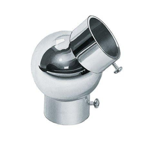 KOPPELSTUK G - KNIESTUK 135° Chroom 25mm. 40mm