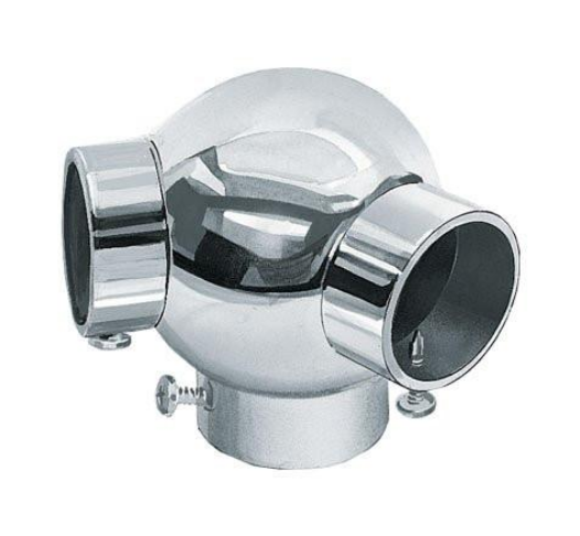 KOPPELSTUK H - KNIESTUK 135º Chroom 25mm en 40mm