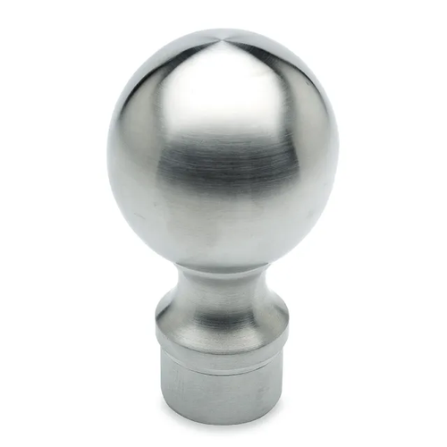 Stainless steel art.16A knob fits in tube 25mm, 38mm