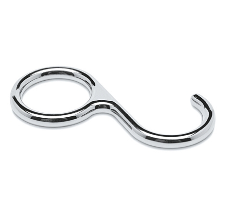 Sliding hooks Chrome art.23 - 16mm