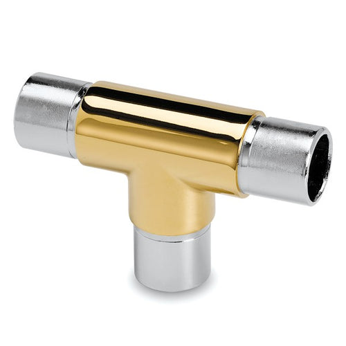 VERBINDUNGSSTÜCK E – Messingbeschichtetes T-STÜCK 25 mm, 38 mm