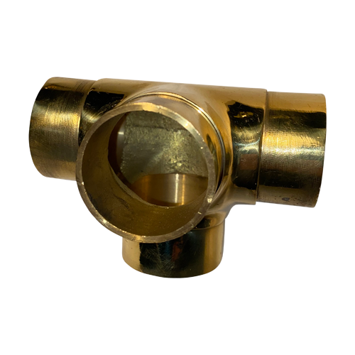 VERBINDUNGSSTÜCK G – T-STÜCK aus massivem Messing, 25 mm, 40 mm und 50,8 mm