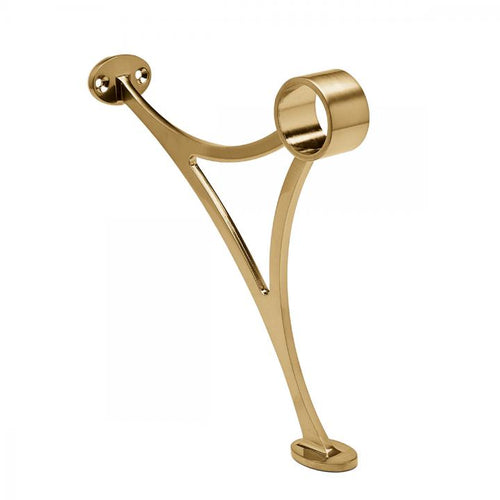 Footrest brushed brass coating art.7B - 38mm