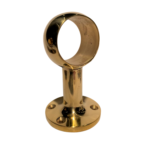 Brass solid handrail holder open art.12 - 16mm, 25mm, 40mm or 50.8mm