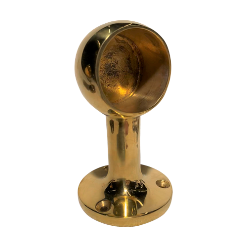 Brass solid closed railing holder art.13 - 16mm, 25mm, 40mm or 50.8mm