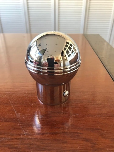 button fits over tube art.16. Chrome - 25mm. 40mm