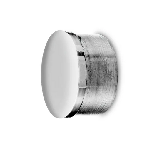 Tube cap flat Chrome 25mm, 38mm, 40mm and 50.8mm