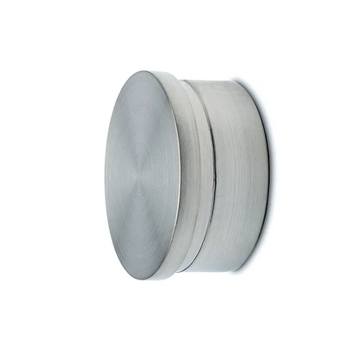 Tube cap flat stainless steel coating 25mm, 38mm, 40mm and 50.8mm