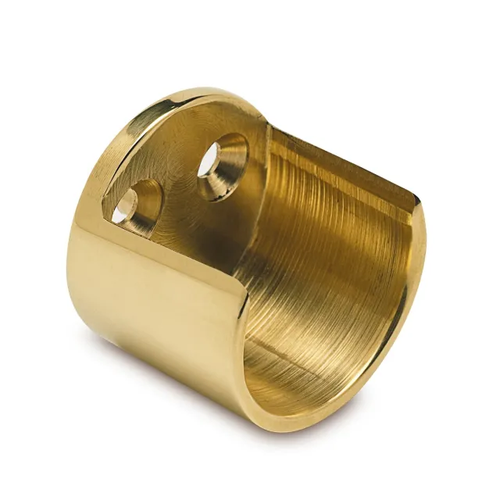 Halve buissteun/buisrozet messing coating 25mm of 38mm