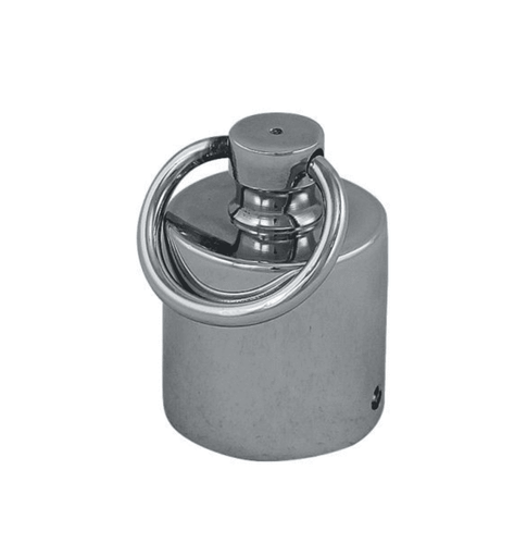 Koordhouder 30mm met ring Chroom