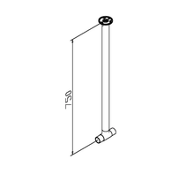 Flaschenregal 142,5 cm Messingbeschichtung 25 mmØ