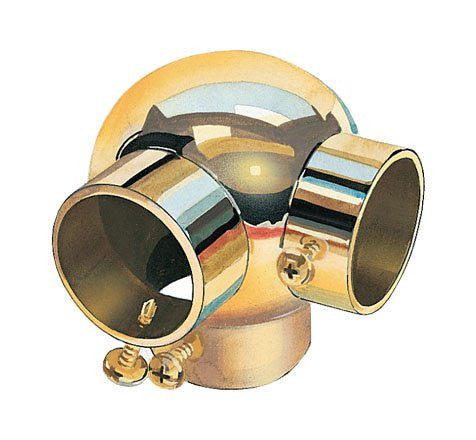 VERBINDUNGSSTÜCK B - WINKEL 90° Massives Messing 25mm. 40 mm und 50,8 mm