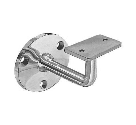 Armrest support with flat saddle, art 15A Chrome