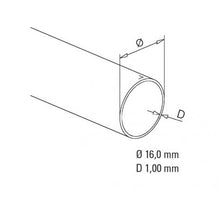 Massives Messingrohr, Gesamtlänge 500 cm – verschiedene. Durchmesser