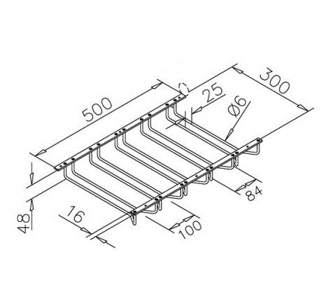 Glazenhouder set 5 rijen, Chroom 300mml
