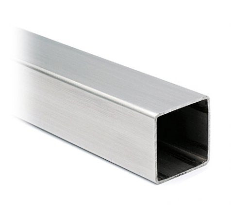 Square stainless steel tube 35x35 mm, 500cm full lengths