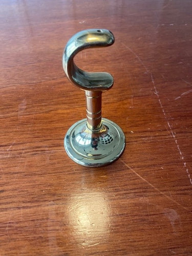 Gordijnroedehouder halfopen messing massief art.11B - 25mm