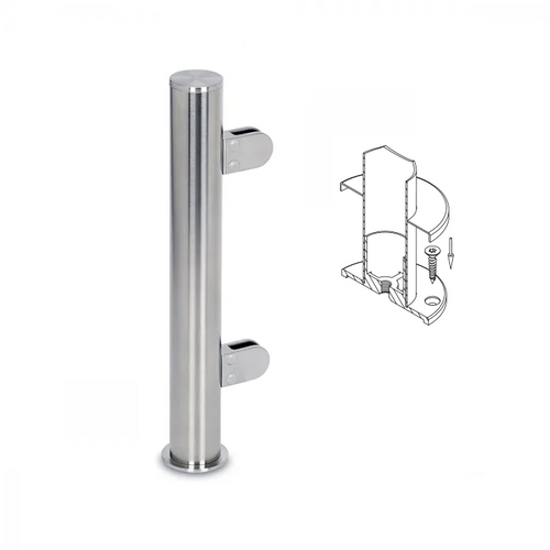 Buffet staanders, links art. 3 RVS coating