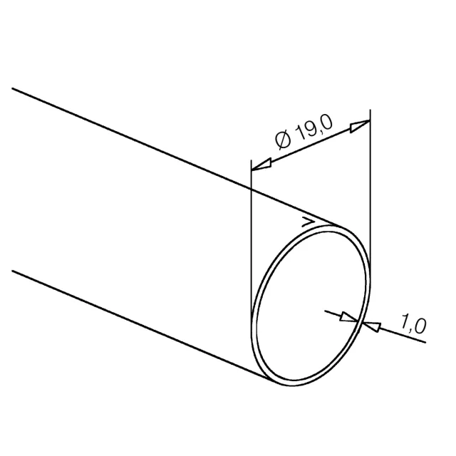 Buis Messing coating, 150 tot 250cm gezaagd - div. diameters