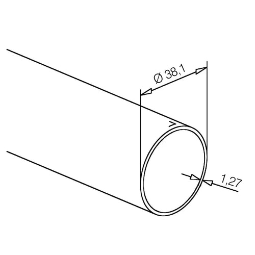 Rohr Anthrazit beschichtet, 250 bis 320cm gesägt - diverse. Durchmesser