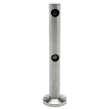 Endstütze, hohes Modell, 10 mm ø, Edelstahlbeschichtung