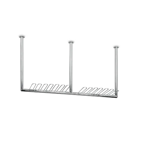 Flessenrek 142,5cm Chroom coating 25 mmØ