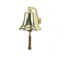 Ship's bell brass 150mm with bell cord