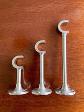 Curtain rod holder open stainless steel art.11B - 25mm in 3 heights