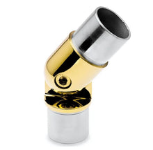 VERBINDUNGSSTÜCK verstellbarer Rohrverbinder Mattierte Messingbeschichtung